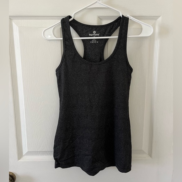 90 Degree By Reflex Tops - 90 Degree By Reflex Charcoal Gray Tank Top